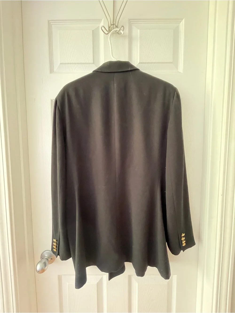 Ralph Lauren Black Blazer with Gold Logo Label - Picture 4 of 5